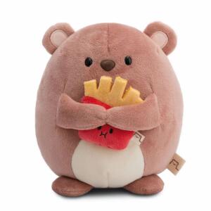 NICI Kuscheltier Bär Nomo mit Pommes braun 27cm