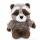 NICI GREEN Kuscheltier Waschbär Lenno schlenkernd grau 20cm