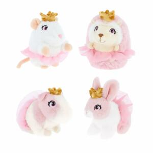 Plüsch Keeleco Pink Animals rosa/weiß/gold 14cm 4fach sortiert