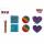 Fidget Toy Fingerprint Maze Silikon 12,5cm 6fach sortiert