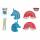 Fidget Toy Fingerprint Maze Silikon 18,5cm 4fach sortiert