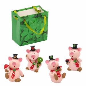 Iden Basic Glücksbringer Schweinchen, Hut