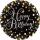 amscan Pappteller Happy Birthday Sparkling schwarz/silber/gold Ø23cm 8 Stück