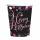amscan Pappbecher Happy Birthday Sparkling pink 250ml 8 Stück
