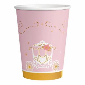 amscan Pappbecher Princess for a Day 250ml 8 Stück