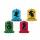 amscan Figurenkerze Harry Potter Häuser 2,2x3cm 4 Stück