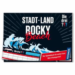 Spielblock Die drei ??? Stadt Land Rocky Beach