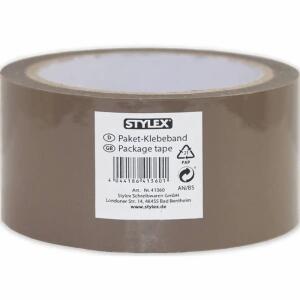 STYLEX Paket-Klebeband PP havanna-braun 50mmx66m