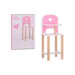 Puppenstuhl Baby Rose Holz rosa/weiß/natur 20x23,5x56cm
