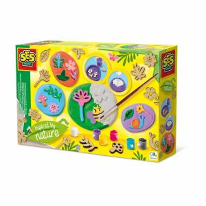 SES CREATIVE Gips- und Malset Pflanzen Relief - Inspired by nature