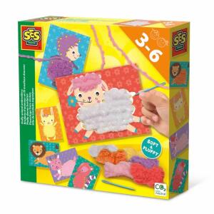 SES CREATIVE Handarbeitsset Flauschige Tiere sticken