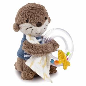 Rasselring Otter braun/blau