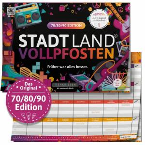 DENKRIESEN Spielblock STADT LAND VOLLPFOSTEN 70/80/90-Edition