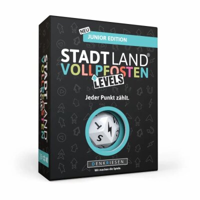 DENKRIESEN Kartenspiel STADT LAND VOLLPFOSTEN Levels Junior Edition