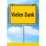 Kurt Eulzer Dankeskarte Ortsschild 5 Stück mit...