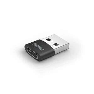 Hama Adapter USB-C Buchse USB-A Stecker schwarz ohne Kabel