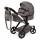 Kombi-Puppenwagen Xeo braun für Puppen bis 46cm