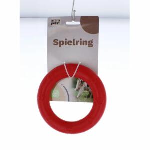 Hundespielzeug Kau- und Spielring rot Ø16,6cm