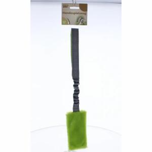 Hundespielzeug Plüschpad mit Schlaufe grün 47cm