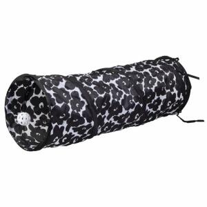 Katzenspielzeug Spieltunnel schwarz/weiß Ø24x76cm