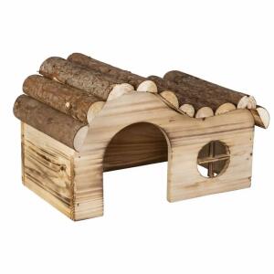 Nagerzubehör Nagerhaus natur 29x18x18cm geschwungenes Dach