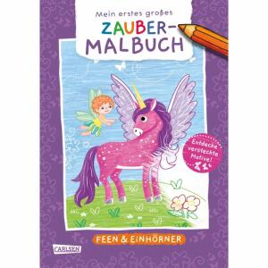 CARLSEN Malbuch Mein erstes großes Zauber-Malbuch Feen & Einhörner