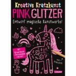 CARLSEN Kratzbilder-Set Kreative Kratzkunst Pink Glitzer...
