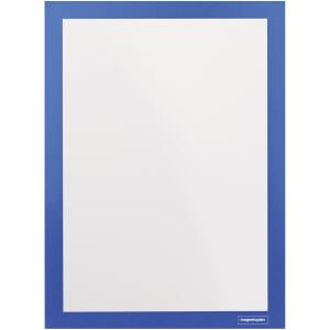 magnetoplan Inforahmen magnetofix blau DIN A4 2 Stück selbstklebend