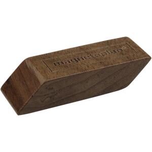 magnetoplan Design-Holzmagnet Evolution plus 60x20x13mm 4 Stück Walnuss Haftkraft 4kg