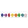 magnetoplan Design Magnets Wood Series Cube 8 Farben Ø30mm 8 Stück Haftkraft 4kg