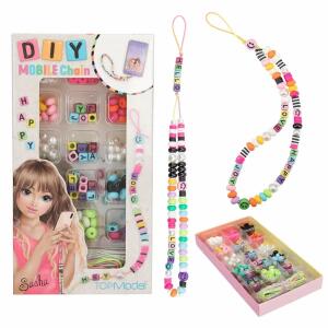 Depesche TOPModel Bastel Set DIY Handyanhänger 2x9,5x17,5cm Buchstabenperlen