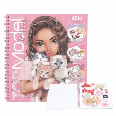 Depesche TOPModel Malbuch Create your TOPModel Kitty 1,5x20,2x22,2cm