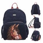 Depesche Miss Melody Rucksack GLITTER HORSE dunkelblau...