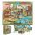 DEPESCHE DINO World Puzzle Dinosaurier 58x40cm 50 Teile Box mit Tragegriff