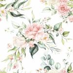 ti-flair Serviette Blush Pink Bouquet 33x33cm