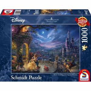 Puzzle Die Schöne und das Biest Tanz im Mondlicht 1000 Teile