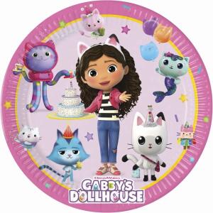 Pappteller GABBYS DOLLHOUSE Ø23cm 8 Stück