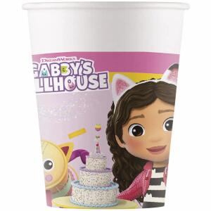 Pappbecher GABBYS DOLLHOUSE 200ml 8 Stück