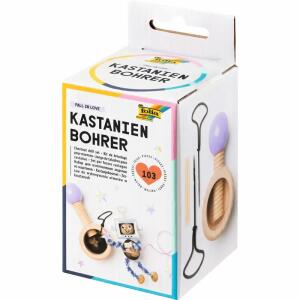 folia Kastanienbohrer-Set Holz Faltschachtel