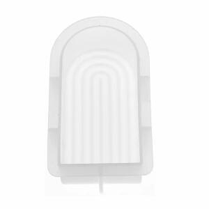 GLOREX Silikon-Kerzengießform Bogen groß 15x15x3cm