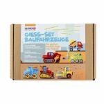 GLOREX Giess-Set Baufahrzeuge Pappkarton