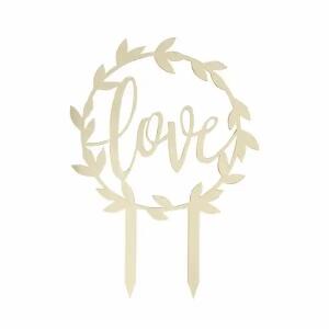 amscan Cake Topper Acryl gold
