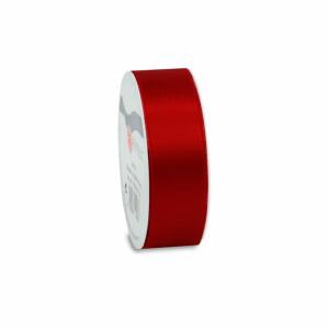 PRÄSENT Satinband auf der Rolle bordeaux 25mmx5m