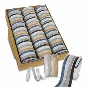 PRÄSENT Ringelband Multispule 10mmx16m 2fach sortiert