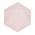 amscan Teller hexagonal pink 26,1x22,6cm 6 Stück