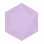amscan Teller hexagonal lila 26,1x22,6cm 6 Stück
