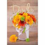Kurt Eulzer Glückwunschkarte Danke Blumen in der Vase