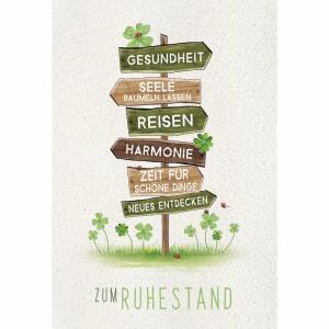 Kurt Eulzer Glückwunschkarte Zum Ruhestand Pfeile