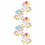 RÖSSLER Sticker Einhorn mit Ballons 5 Stück
