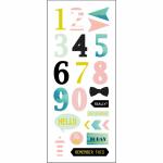 RÖSSLER Sticker 0-9 rose/blue